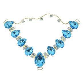 Cabedal Carol V com Pedrarias e Correntinha