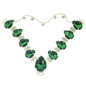 Cabedal Carol V com Pedrarias e Correntinha