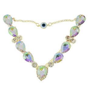 Cabedal Olho Grego Zoe V com Pedrarias