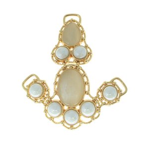 Cabedal Adriana V com Pedrarias