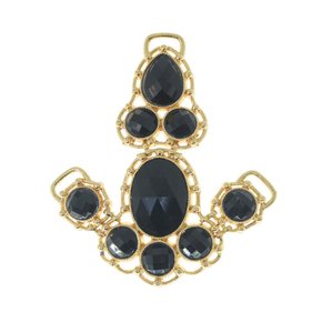 Cabedal Adriana V com Pedrarias