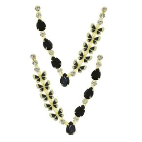 Cabedal Borboletas Lily V com Pedrarias