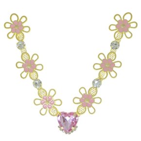 Cabedal Flores Flora V com Pedrarias e Resina