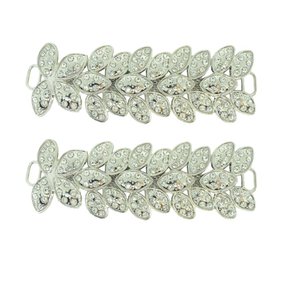 Cabedal Folhas Lateral com Strass