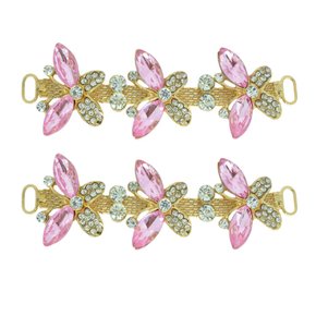 Cabedal Borboletas Débora Lateral com Pedrarias