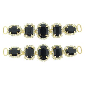 Cabedal Gabriela Lateral com Pedrarias