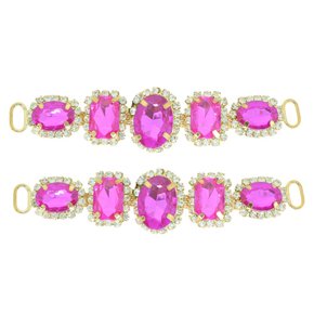 Cabedal Gabriela Lateral com Pedrarias