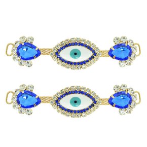 Cabedal Olho Grego Gaia Lateral com Pedrarias