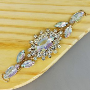 Cabedal Letícia Lateral com Pedrarias