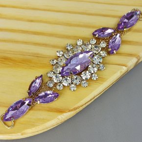 Cabedal Letícia Lateral com Pedrarias