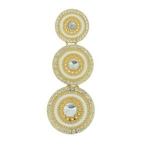 Cabedal Mandala Rebeca Lateral com Strass