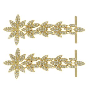 Cabedal Folhagem Lateral com Strass