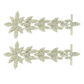 Cabedal Folhagem Lateral com Strass