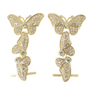 Cabedal Borboleta Lateral com Strass