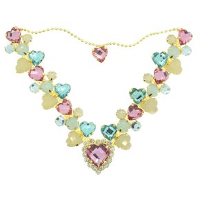 Cabedal Banhado Afrodite V com Pedrarias e Correntinha