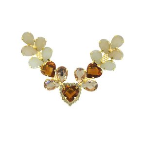 Cabedal Banhado Infantil Amanda V com Pedrarias