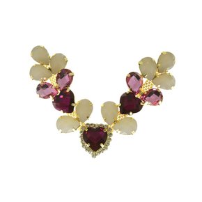 Cabedal Banhado Infantil Amanda V com Pedrarias