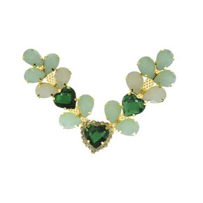 Cabedal Banhado Infantil Amanda V com Pedrarias