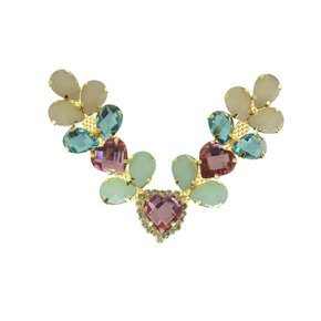 Cabedal Banhado Infantil Amanda V com Pedrarias