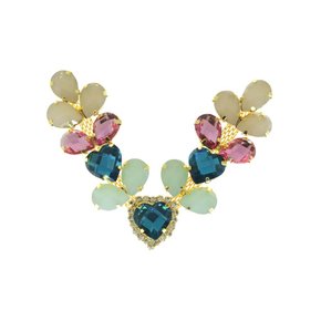 Cabedal Banhado Infantil Amanda V com Pedrarias