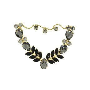 Cabedal Banhado Infantil Sirena V com Pedrarias e Correntinha