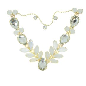 Cabedal Banhado Sirena V com Pedrarias e Correntinha