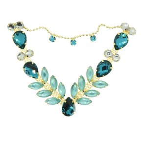 Cabedal Banhado Sirena V com Pedrarias e Correntinha