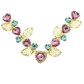 Cabedal Banhado Poliana V com Pedrarias