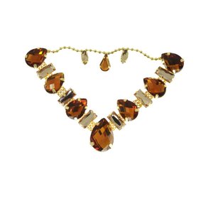 Cabedal Banhado Infantil Beatriz V com Pedrarias e Correntinha