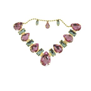 Cabedal Banhado Infantil Beatriz V com Pedrarias e Correntinha