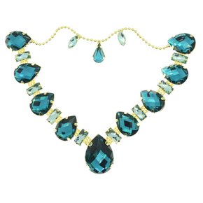 Cabedal Banhado Beatriz V com Pedrarias e Correntinha