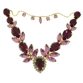 Cabedal Banhado Alana V com Pedrarias e Correntinha