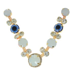 Cabedal Banhado Olho Grego Nice V com Pedrarias