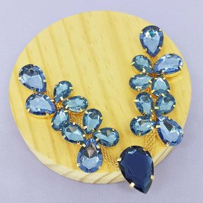 Cabedal Banhado Mel V com Pedrarias