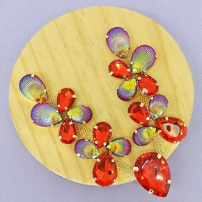 Cabedal Banhado Mel V com Pedrarias