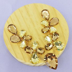 Cabedal Banhado Mel V com Pedrarias
