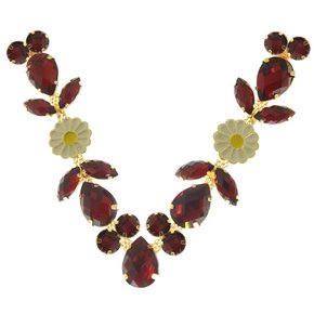 Cabedal Banhado Flor V com Pedrarias e Resina