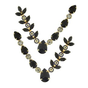 Cabedal Banhado Olho Grego Natalie V com Pedrarias