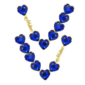 Cabedal Banhado Mãe Coração V com Pedrarias