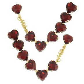 Cabedal Banhado Mãe Coração V com Pedrarias