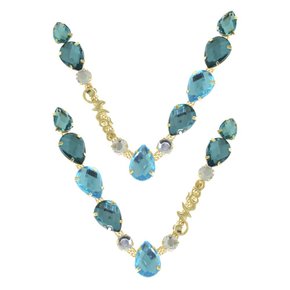 Cabedal Banhado Mãe Gotas V com Pedrarias