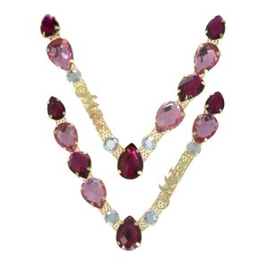 Cabedal Banhado Mãe Gotas V com Pedrarias