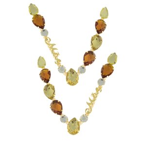 Cabedal Banhado Mãe Gotas V com Pedrarias