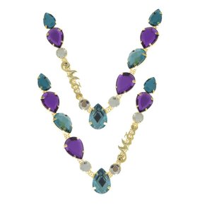 Cabedal Banhado Mãe Gotas V com Pedrarias