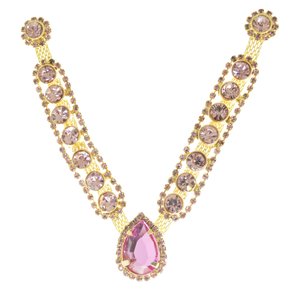 Cabedal Banhado Natália V com Pedrarias e Strass