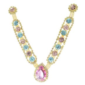 Cabedal Banhado Natália V com Pedrarias e Strass