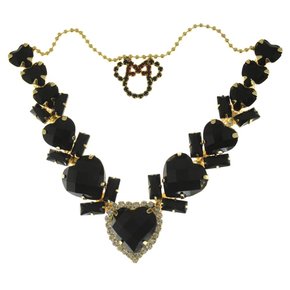 Cabedal Banhado Minnie  V com Pedrarias e Correntinha