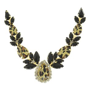 Cabedal Banhado Onça Jéssica V com Pedrarias