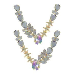 Cabedal Banhado Fundo do Mar Estela V com Pedrarias