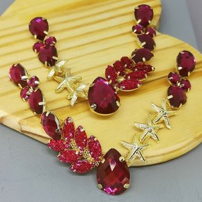 Cabedal Banhado Fundo do Mar Estela V com Pedrarias